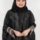 عباية نص فراشة شك يدوي بني 5006