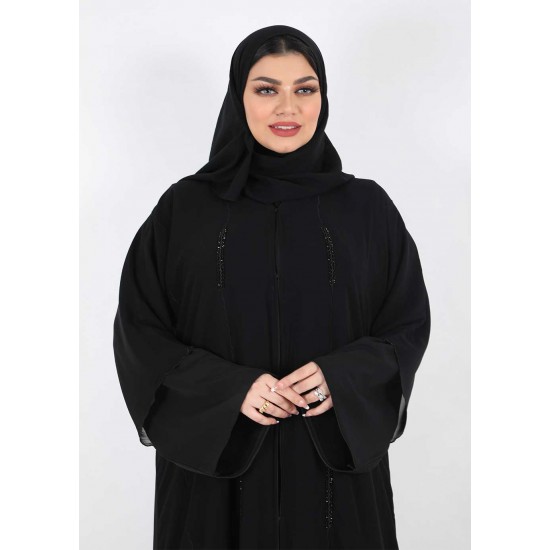 عباية اسود شك وتطريز 5036