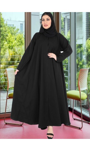 عباية دبل كلوش خطوط اسود 5017