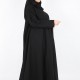عباية دبل كلوش خطوط اسود 5017