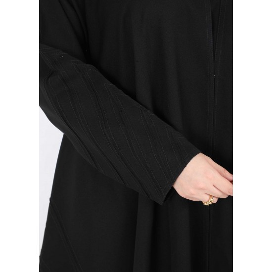 عباية دبل كلوش خطوط اسود 5017