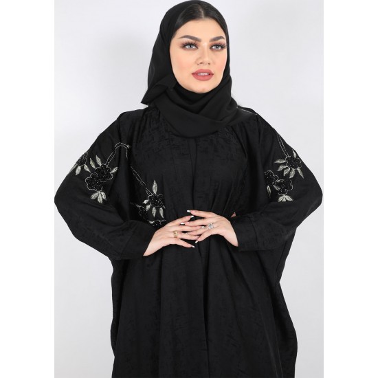 عباية فراشة شك وتطريز زري 5021