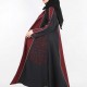 عباية اسود تطريز مع عنابي 5034