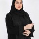 عباية اسود فتحة في الكم 5038