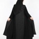 عباية اسود فتحة في الكم 5038
