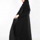 عباية اسود فتحة في الكم 5038