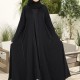 عباية دبل كلوش كلفة اسود 5019