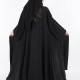 عباية دبل كلوش كلفة اسود 5019