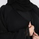 عباية دبل كلوش كلفة اسود 5019