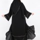 عباية كلوش طبقات تطريز ذهبي 5029