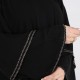 عباية كلوش طبقات تطريز ذهبي 5029