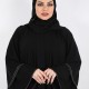 عباية كلوش طبقات تطريز ذهبي 5029