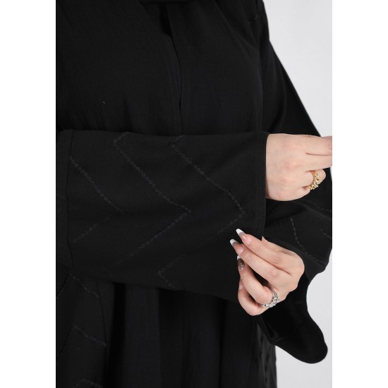 عباية نص كلوش كم مربع 5007