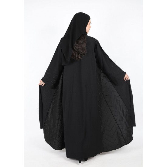 عباية نص كلوش كم مربع 5007