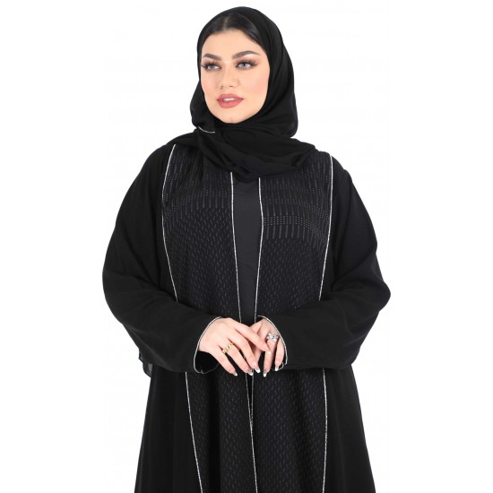 عباية الفوكرو تحديد كرستال سلفر 5044
