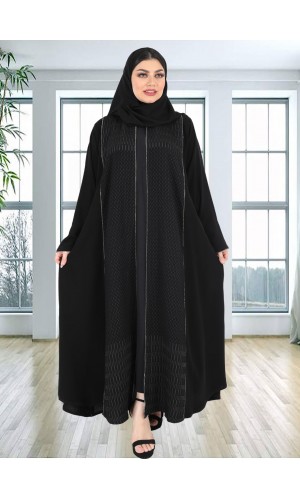 عباية الفوكرو تحديد كرستال روز جولد 5043