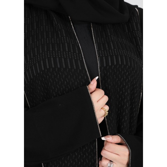 عباية الفوكرو تحديد كرستال روز جولد 5043