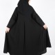 عباية دبل كلوش خطوط بيج 5018