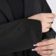 عباية اسود تطريز مع تحديد قيطان اسود 5033