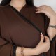 عباية بشت بني كلفة  اسود في الامام والكم 5045
