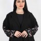عباية اسود كسرات في الخلف 5040